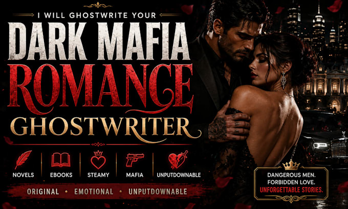ghostwrite your dark mafia romance novel or ebook