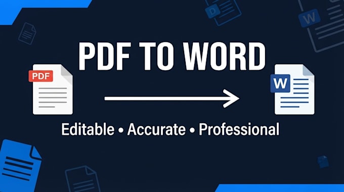 convert PDF to editable word documents accurately