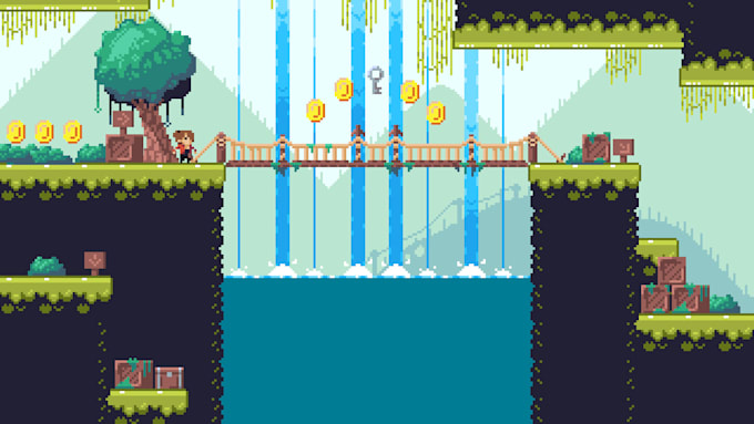 create 2d pixel art games and prototypes in unity or godot