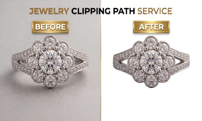 do expert jewelry clipping path and background removal