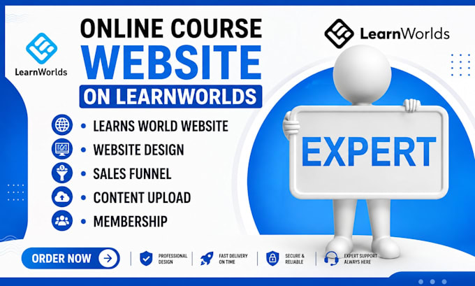 create interactive courses and build lms website for learnworld, learndash, h5p
