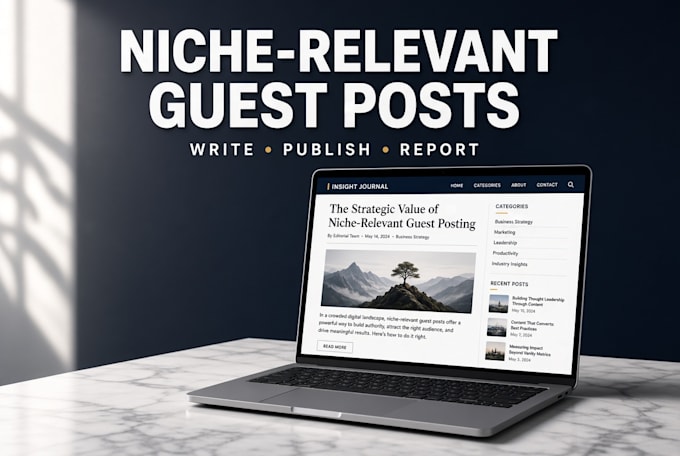 publish niche relevant guest posts