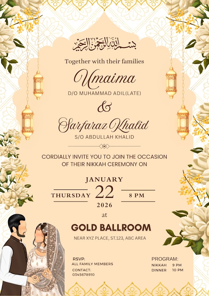 design elegant canva invitations for wedding events