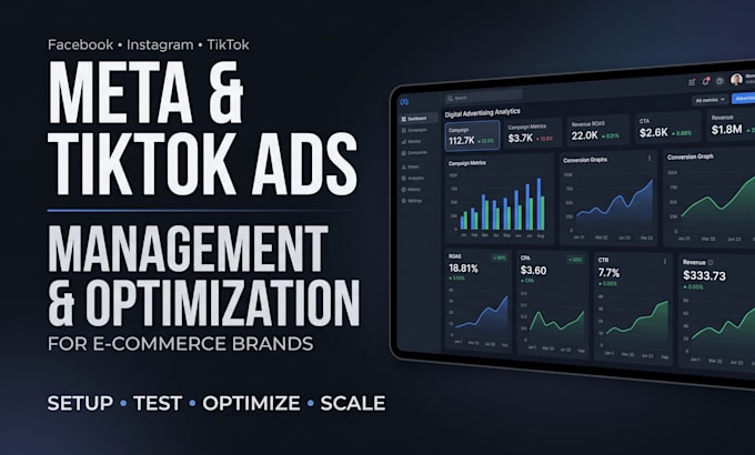 manage and optimize meta and tiktok ads for ecommerce