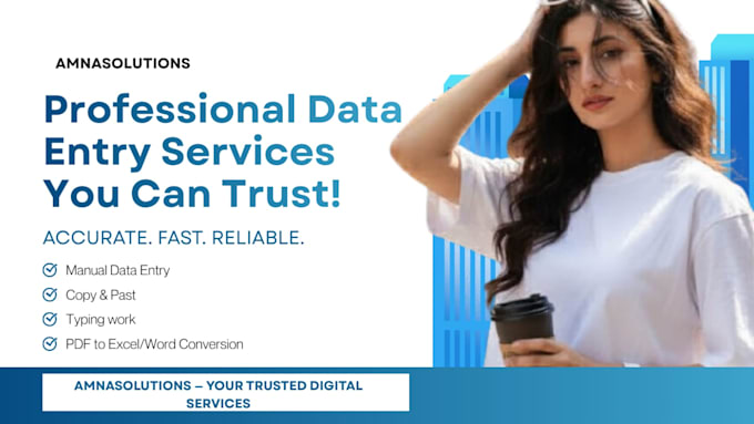 do accurate data entry, copy paste, typing and web research