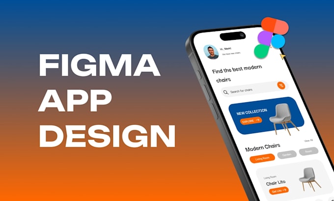 design a modern figma app UI, UX mobile prototype, mvp design