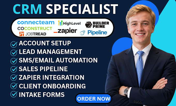setup gohighlevel conneacteam zapier pipeline jobtread builder prime coconstruct