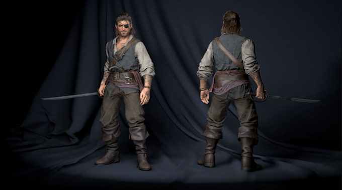 create game ready 3d character assets and vrm avatar