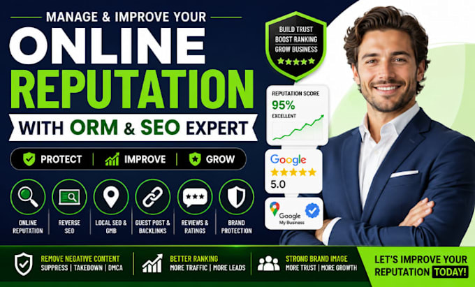 manage online reputation with ORM and SEO