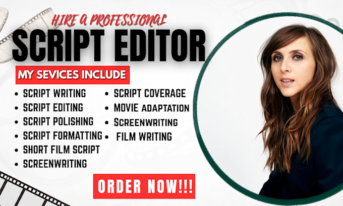 format proofread edit your movie script film script screenplay as script editor