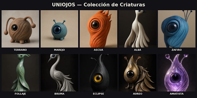 design a unique one eyed collectible creature character