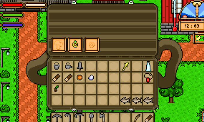 do pixel art character design, pixel art animation, sprite sheet, pixel tilesets