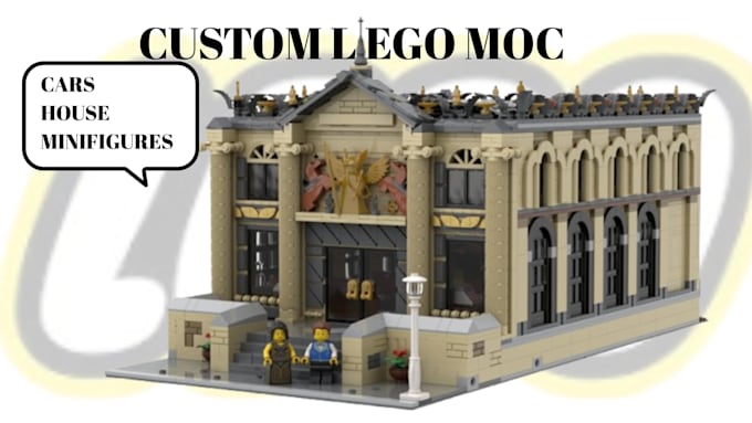 design custom lego house building architecture moc with instructions
