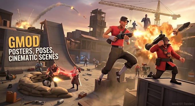 create custom garry mod gmod posters, poses, and cinematic scenes