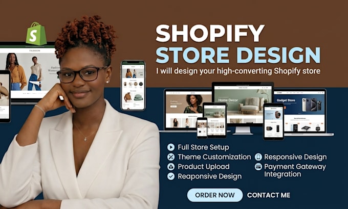 develop shopify store design or redesign shopify dropshipping ecommerce site
