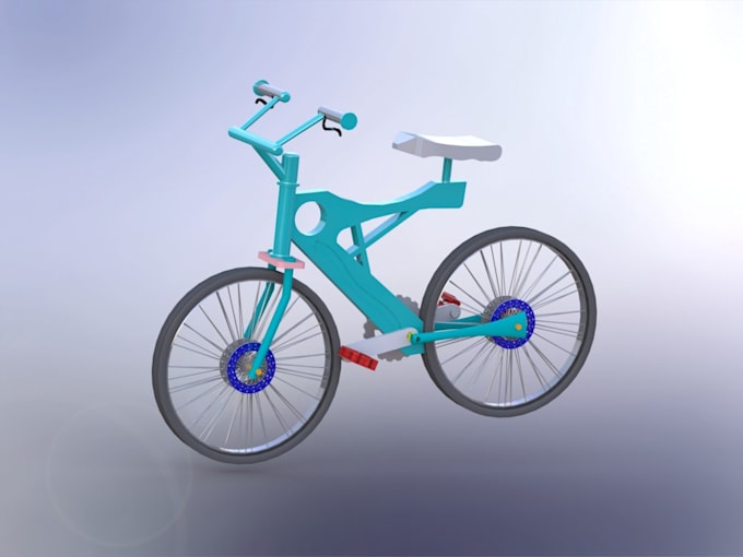 create a professional 3d bicycle model in solidworks