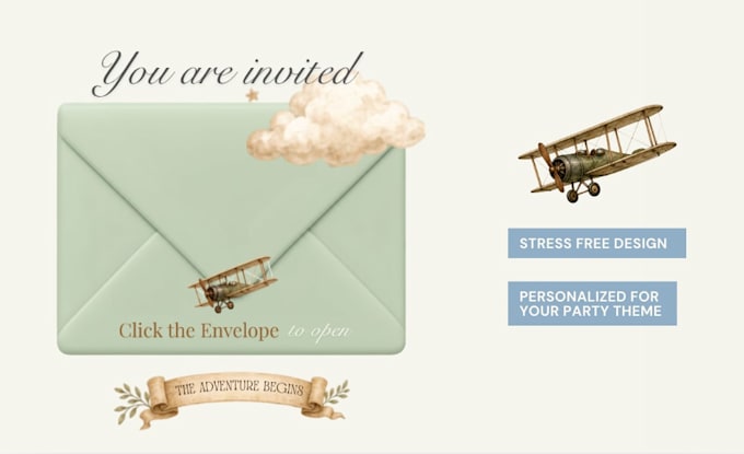 design a personalized baby shower website invitation