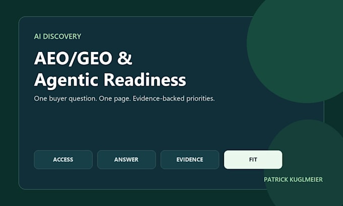 audit your aeo GEO and ai search readiness