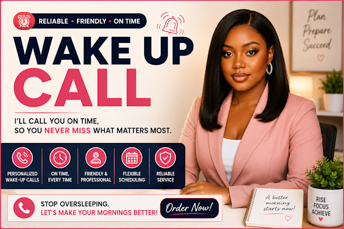 be your personal wake up call assistant and remider