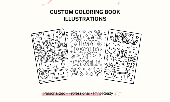 design a custom coloring book for amazon KDP