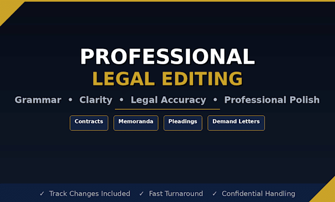 edit and proofread your legal documents professionally