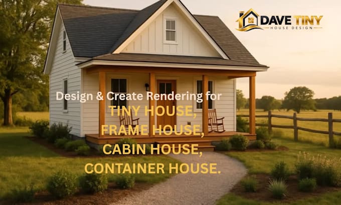 design unique tiny house, cabin, container and small house plans