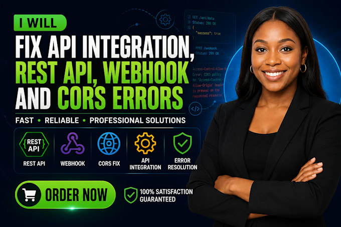 fix API integration, rest API, webhook and cors errors