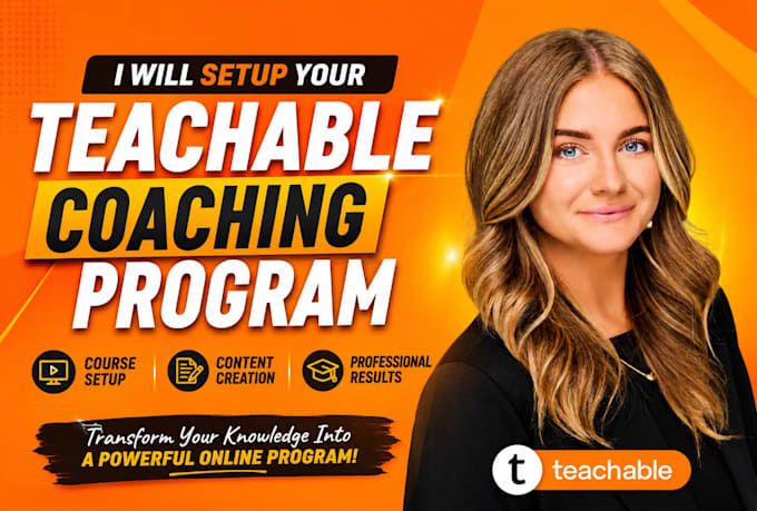 build teachable coaching program, teachable online course content creation