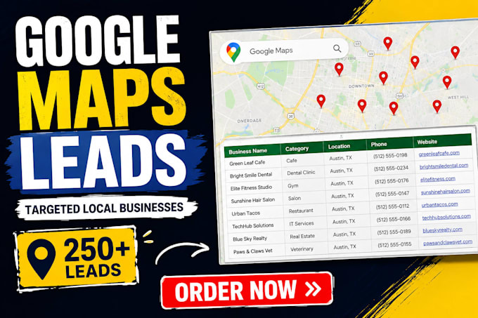 find targeted google maps leads and local business lists