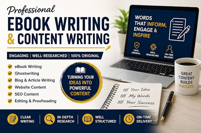 ghostwrite your nonfiction ebook and professional content