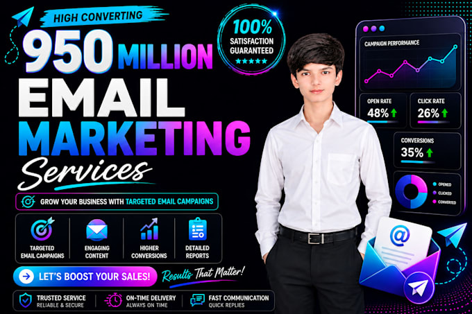 send 950 million bulk email blast, blast email and email marketing campaign