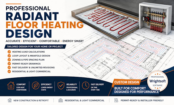 do a radiant floor heating design