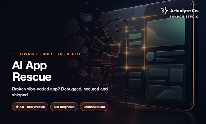 fix, debug and rescue your lovable, bolt or ai web app