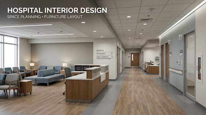 design hospital and clinic interior layouts with space planning