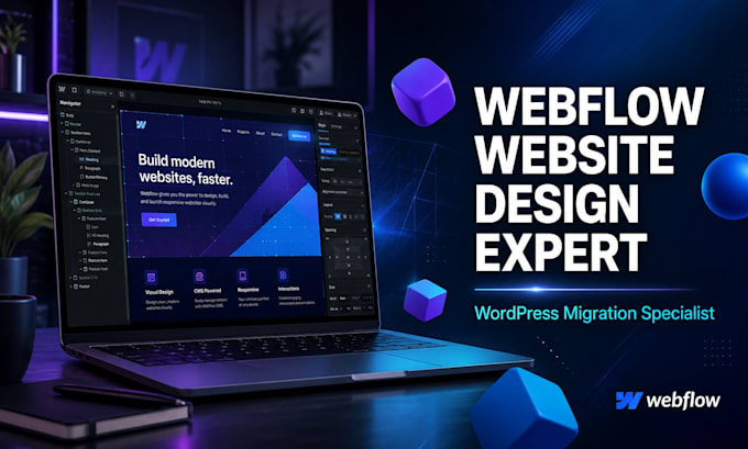 webflow website design, fix webflow, webflow to wordpress expert