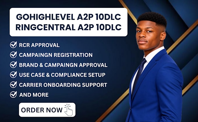 set up gohighlevel, ringcentral a2p 10dlc and SMS compliance