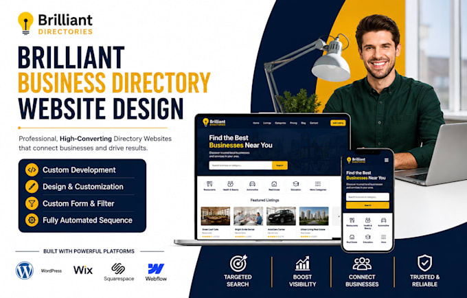 build brilliant directory website wordpress directory website