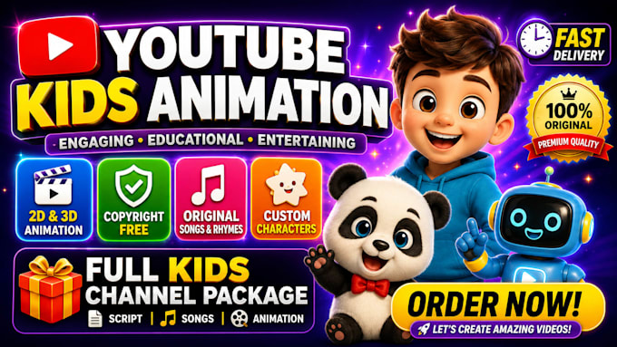 create fast viral kids learning videos