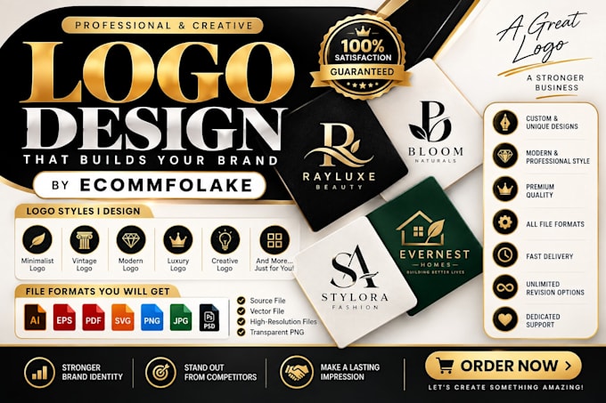 create high converting logo design redesign business and branding kit