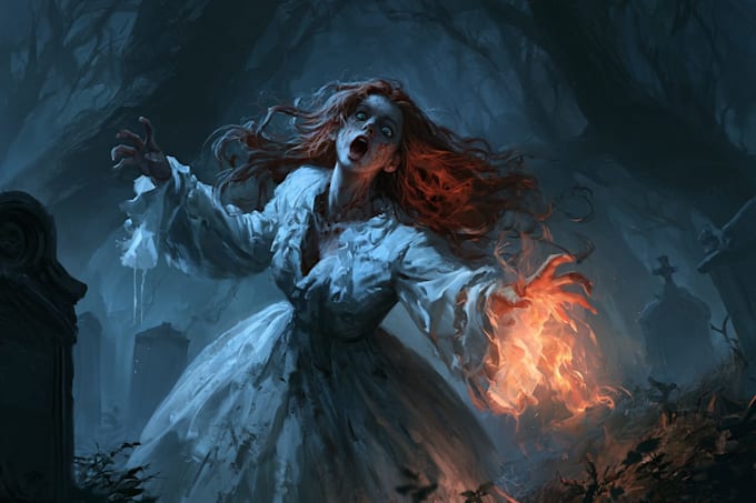 do horror character art and horror character