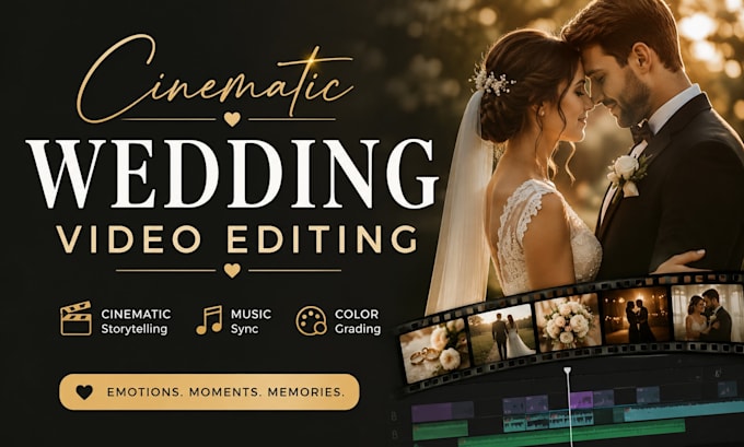 cinematic wedding video editing