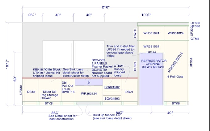 create kitchen design, shop drawings and 3drendering in 2020 design or mozaik
