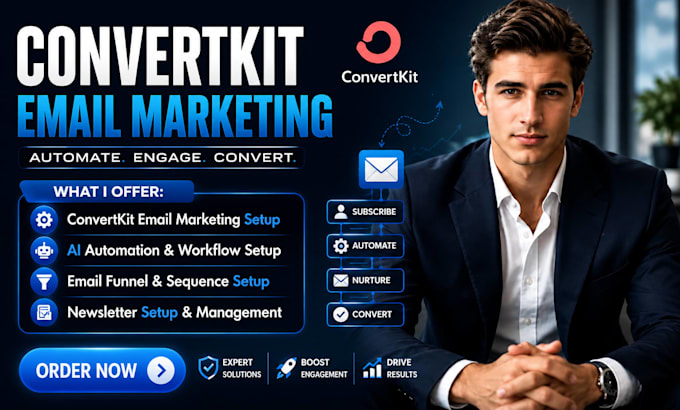 setup convertkit email marketing automation ai funnel sequence newsletter setup