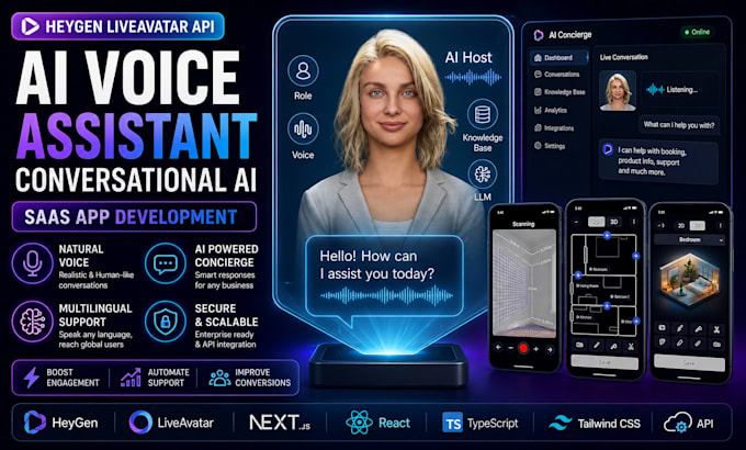 build heygen liveavatar API, ai voice assistant, conversational ai saas app