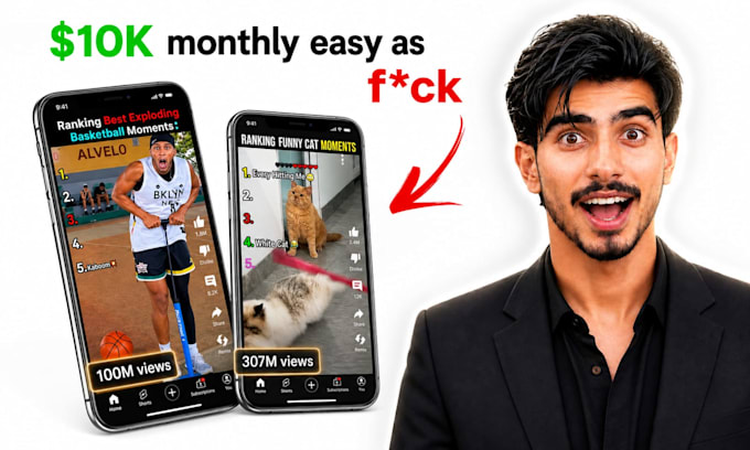 create viral ranking youtube shorts for faceless channels