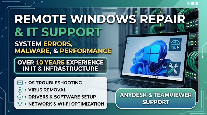 troubleshoot and fix windows system issues remotely
