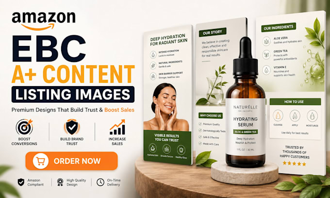design amazon ebc, a plus content and listing images