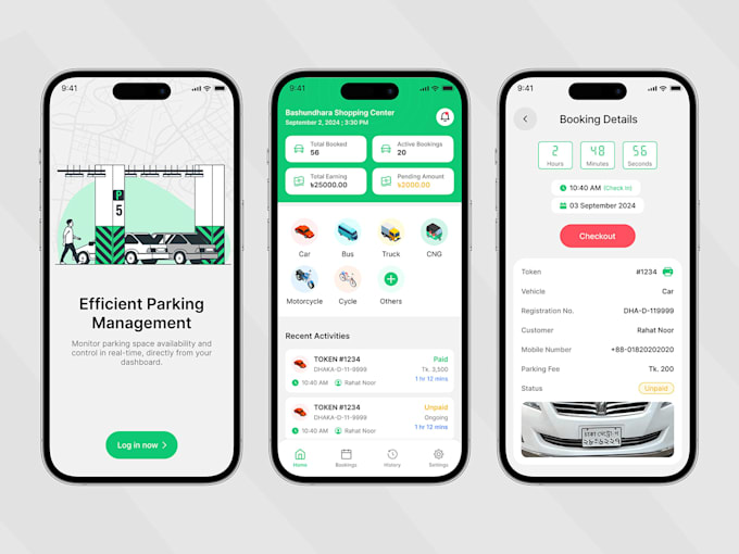 develop parking, parking management app, parking reservation app, parking finder