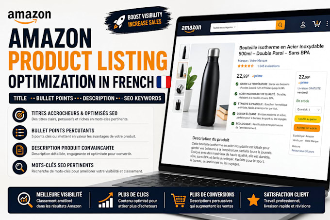 optimize your amazon product listing in french