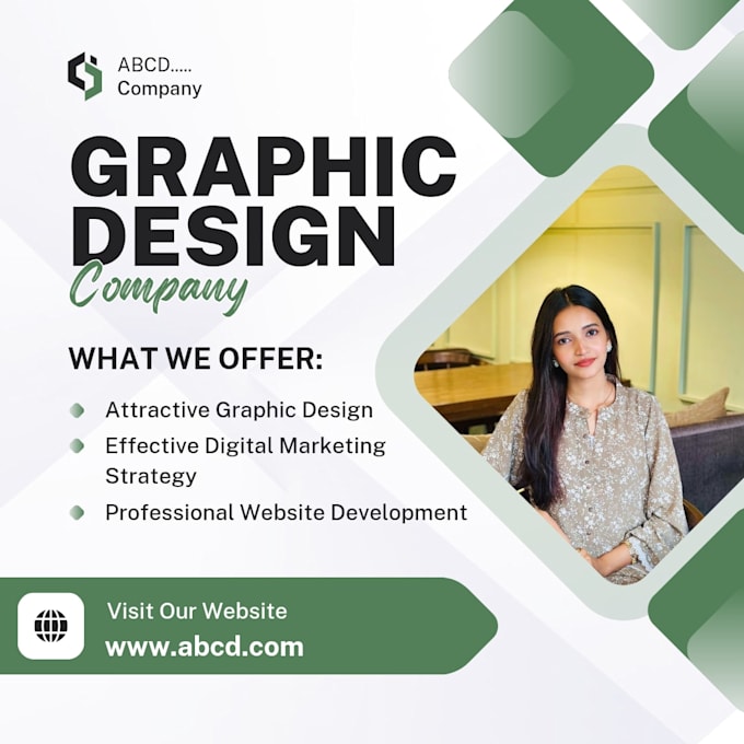 design elegant brand identity logo and instagram post design